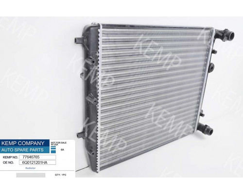 Радіатор Skoda Fabia Rapid VW Polo (9N)  1,2-1.4 430*414
