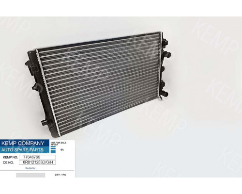 Радіатор Skoda Fabia 1.4TFSI 10-> VW Polo (6R)  1.4 1.6TDI 650*400