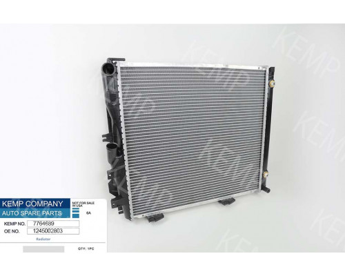 Радіатор Mercedes  W124E 2,6-3.2 АКП 84-95  530*490