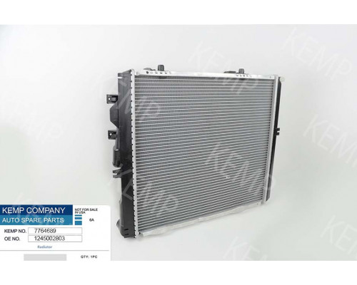 Радіатор Mercedes  W124E 2,6-3.2 АКП 84-95  530*490