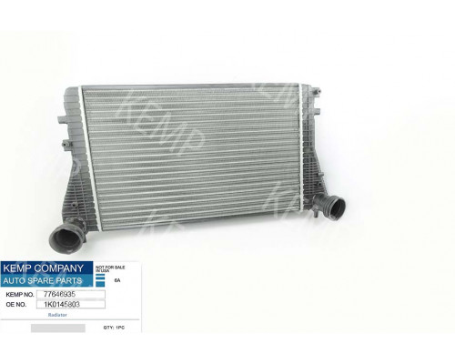 Радіатор інтеркулер VW Passat Caddy3Touran Octavia A5  2.0 TDI 08-> (патрубок ни
