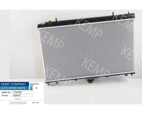 Радіатор Mitsubishi Grandis (NAW) (2004 - 2010) 425 x 728 x 16 mm плоскі соти