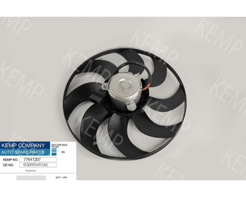 Мотор радіатора Skoda Fabia07->VW Polo Seat Cordoba (діам-393)  250*60WAC+