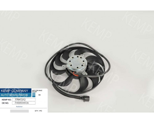 Мотор радіатора VW Transporter T5 1.9-3.2  03-09г.420мм 450W