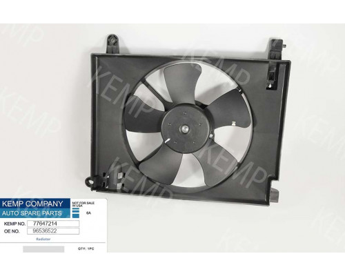Дифузор радіатора з мотором Chevrolet Aveo T250;255 08-> 300mm 110W