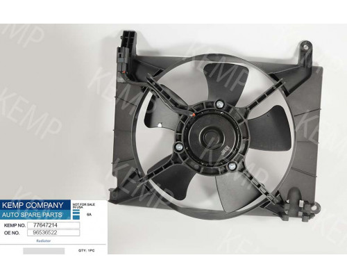 Дифузор радіатора з мотором Chevrolet Aveo T250;255 08-> 300mm 110W