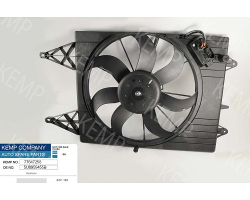 Мотор радіатора  VW  Golf 392mm 250W