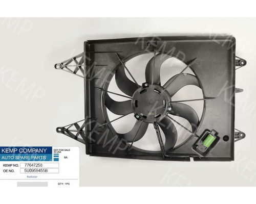 Мотор радіатора  VW  Golf 392mm 250W