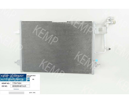 Радіатор кондиціонера  Audi A4 94-01г.615*421(без осушувача)