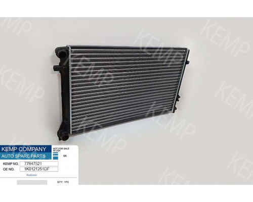 Радіатор Skoda Oktavia VW Cadi Golf Touran А-3 1.4-1.6 2.0 FSI 04->645*405