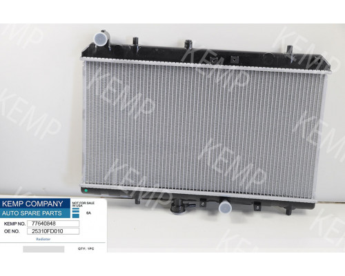 Радіатор KIA Rio 00-> 350 x 645 x 16 mm плоскі соти