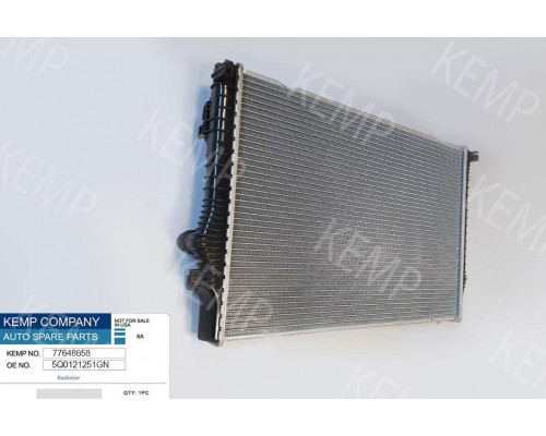 Радіатор Audi A3 VWGolf7Pass. Skoda Oktavia 1,8-2,0TFSi 2012->(плоск.соти)