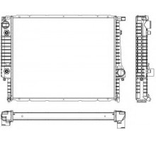 Радіатор BMW E30 324TD 325 85-91 E32 730V8 E34 530V8 92- пл.соти мех - 550*440