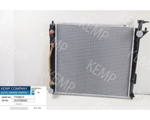 Радіатор HYUNDAI SANTA FE (DM) (12-) 2.0 CRDi 510 x 480 x 25 mm плоскі соти