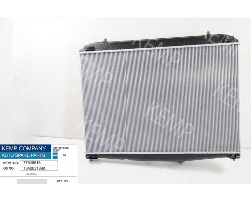 Радіатор  Lexus RX IV (15-) 500 x 760 x 27 mm плоскі соти