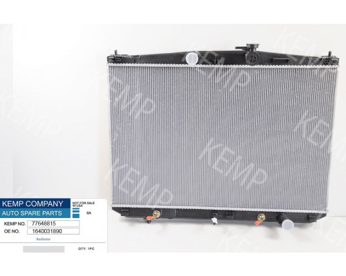 Радіатор  Lexus RX IV (15-) 500 x 760 x 27 mm плоскі соти