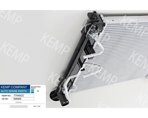 Радіатор HYUNDAI TUCSON (TL) (15-) 1,6-2,0 RDI 485 x 467 x 26 mm плоскі соти