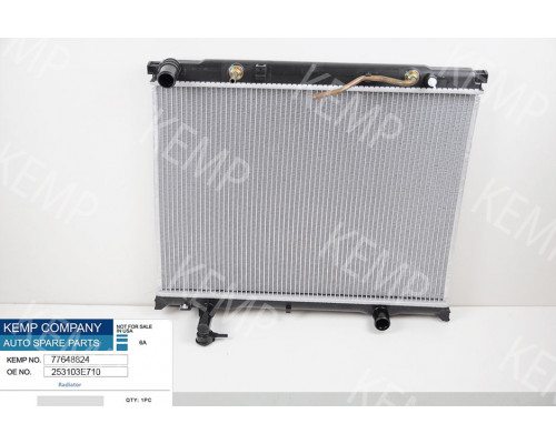 Радіатор KIA Sorento 06-> 470 x 638 mm  плоскі соти