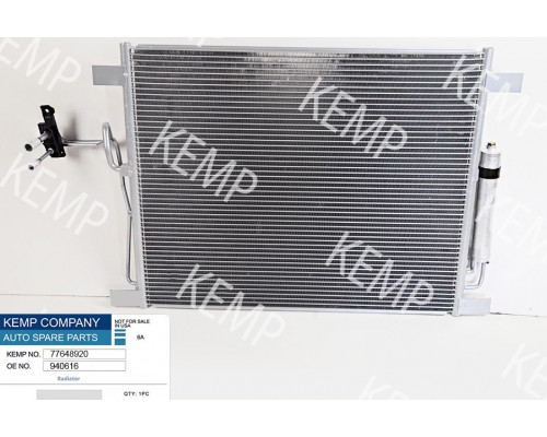 Радіатор кондиціонера INFINITI  EX:QX:FX 08-> 642x500x16 mm з осушувачем