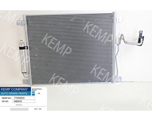Радіатор кондиціонера INFINITI  EX:QX:FX 08-> 642x500x16 mm з осушувачем