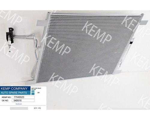 Радіатор кондиціонера INFINITI  EX:QX:FX 08-> 642x500x16 mm з осушувачем