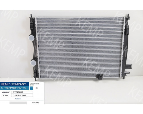 Радіатор Nissan Qashqai I J10 1.5 dCi  06- 590 x 428 x 26 mm плоскі стільники