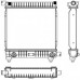 Радіатор Mercedes  W124,201 2,0 84-93 АКПП AC-  295*340 плоскі соти