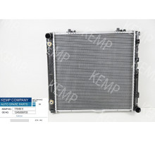 Радіатор Mercedes  W124E 2,0-2.2 84-89 АКПП   485*490 плоскі соти